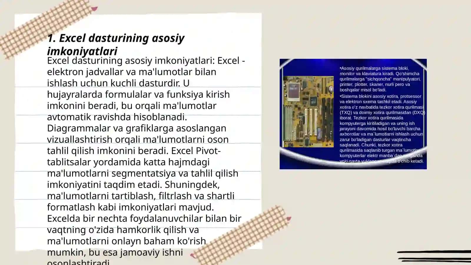 Exsell dasturi tuzilishi 3