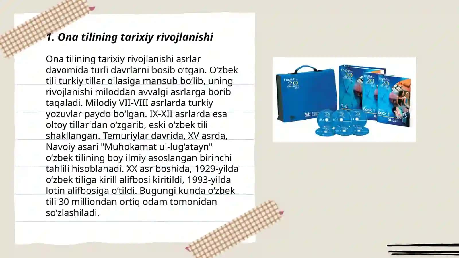 Ona tilining tarixiy rivojlanishi 3