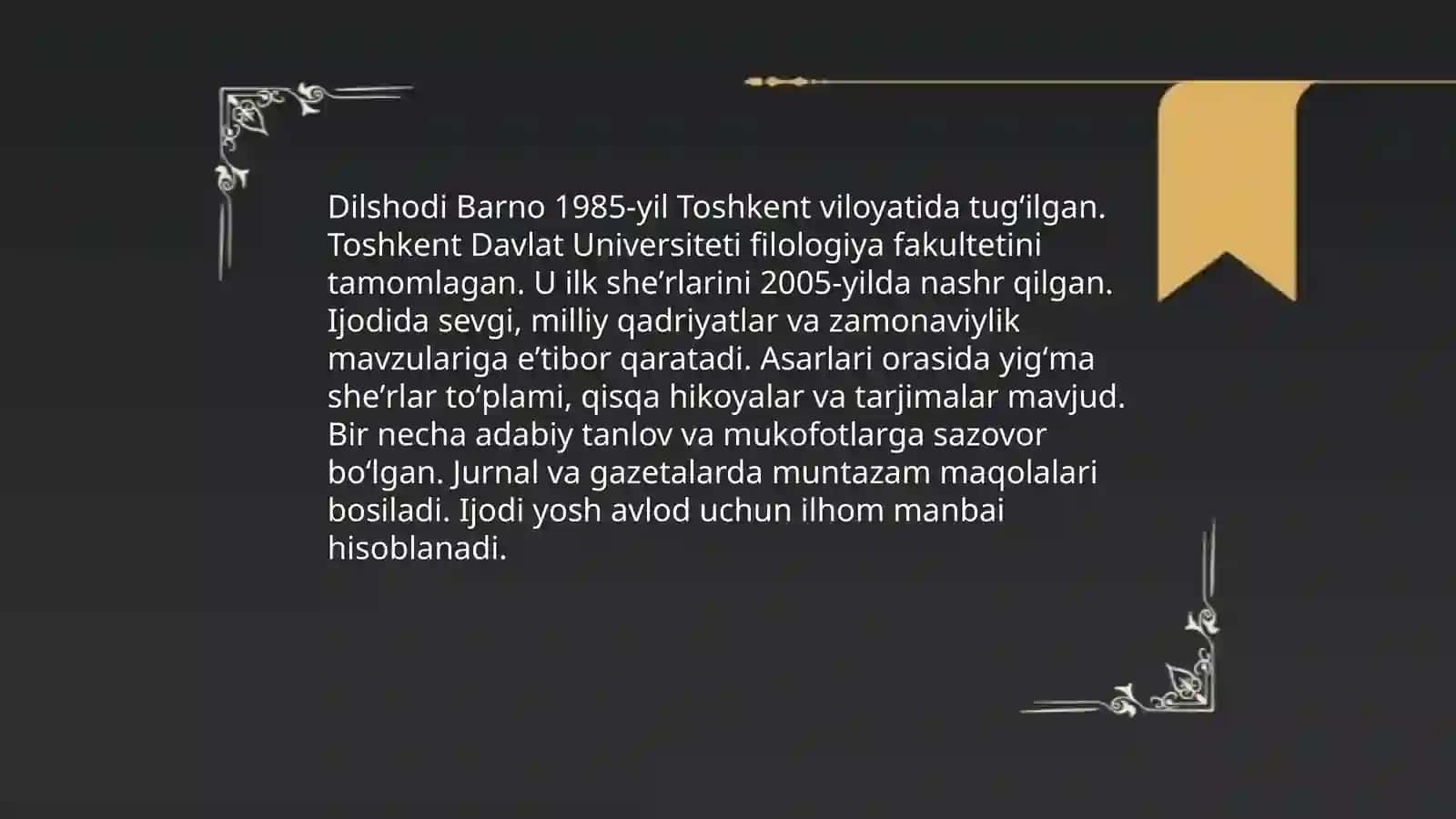 Dilshodi Barno ijodi 3