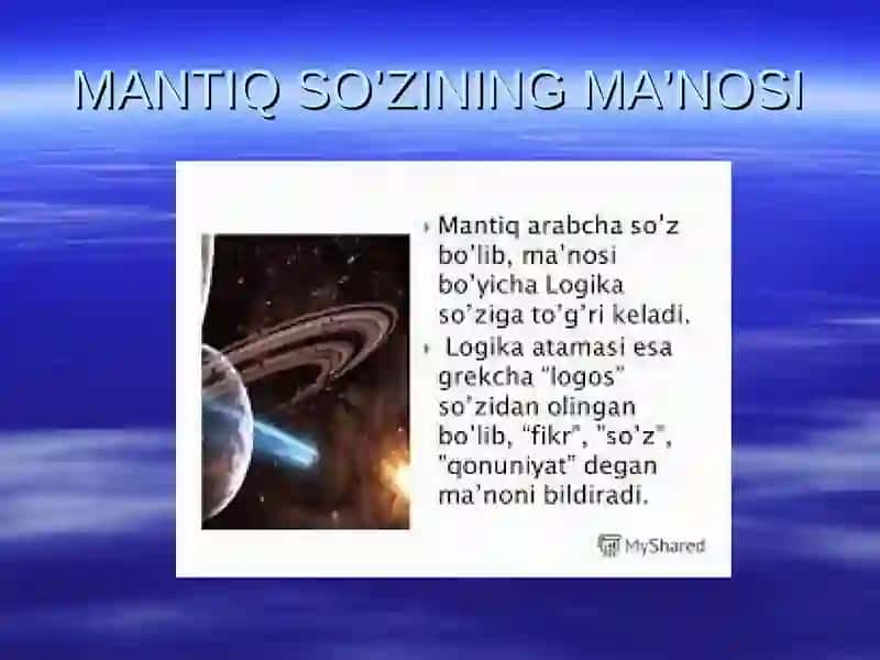 Mantiq-bilish nazariyasi 3