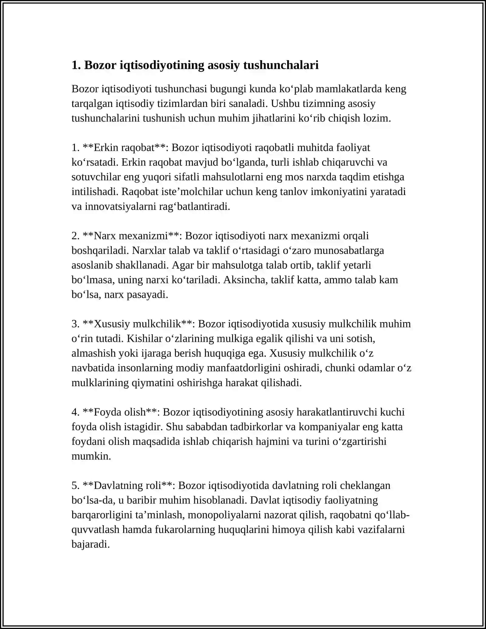 BOZOR IQTISODIYOT MADELLARI 3