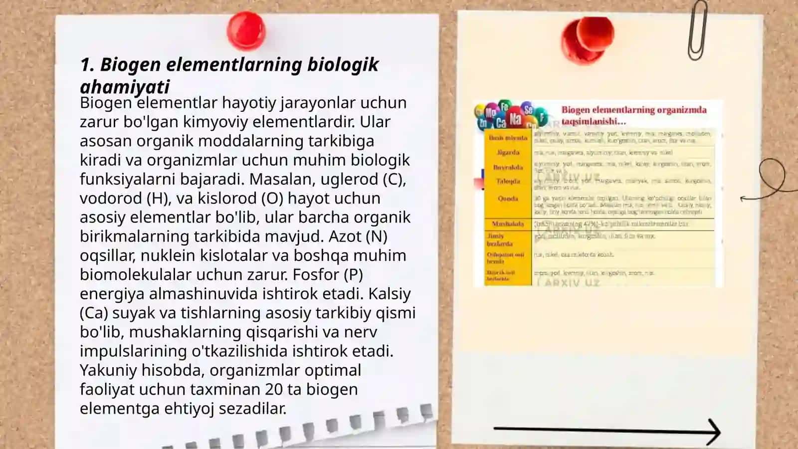 Biogen elementlar kimyosi.Zaharli elementlar kimyosi 3