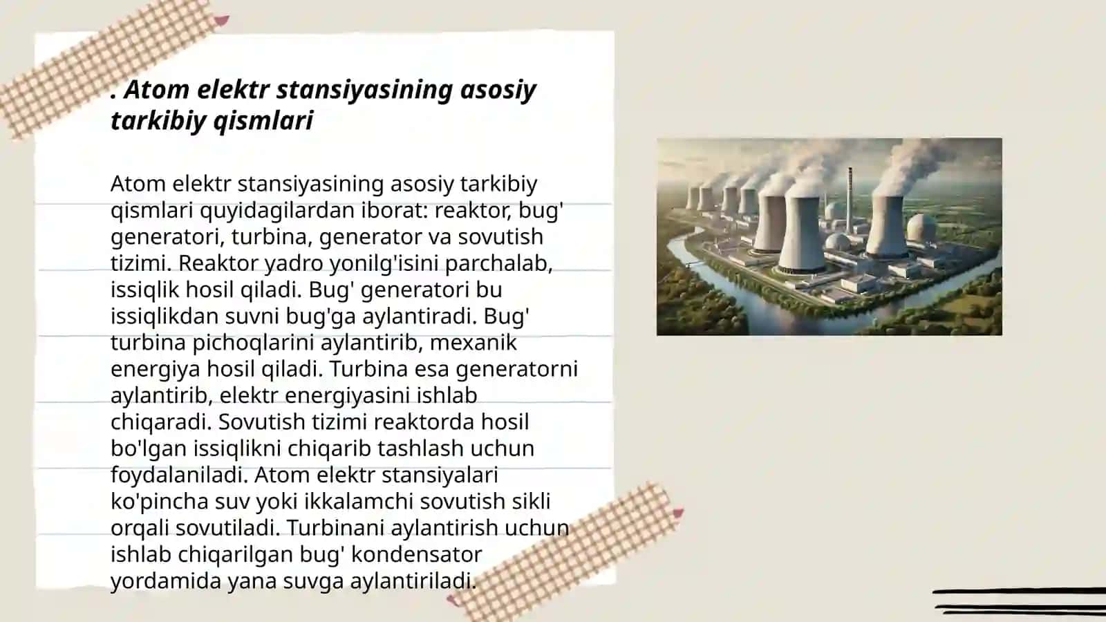 Atom elektr stansiyasining ishlash prinspi 3