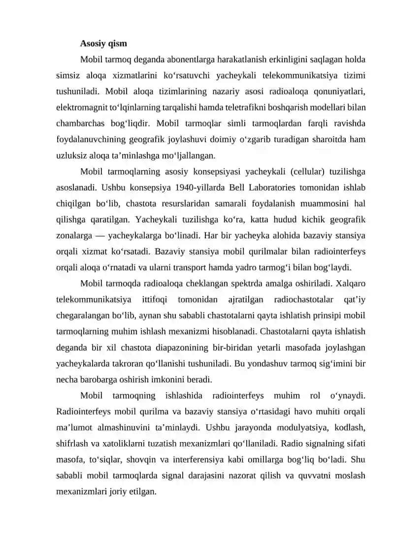 Mobil tarmoqlar 3