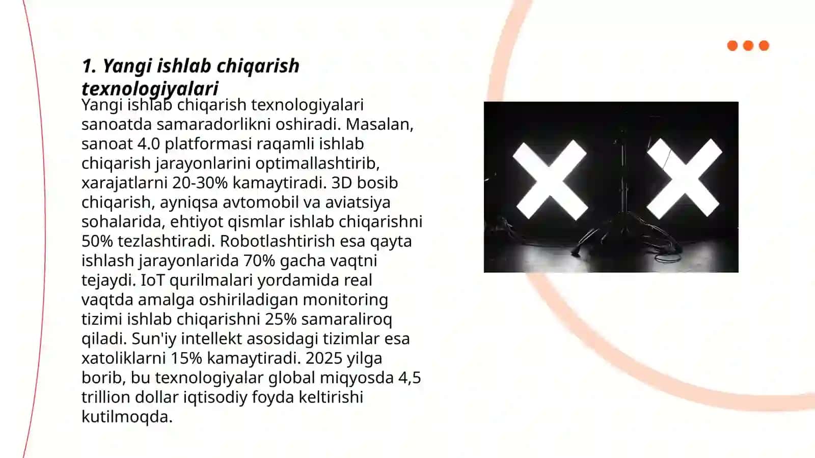 Yangi ishlab chiqarish texnologiyalari 3