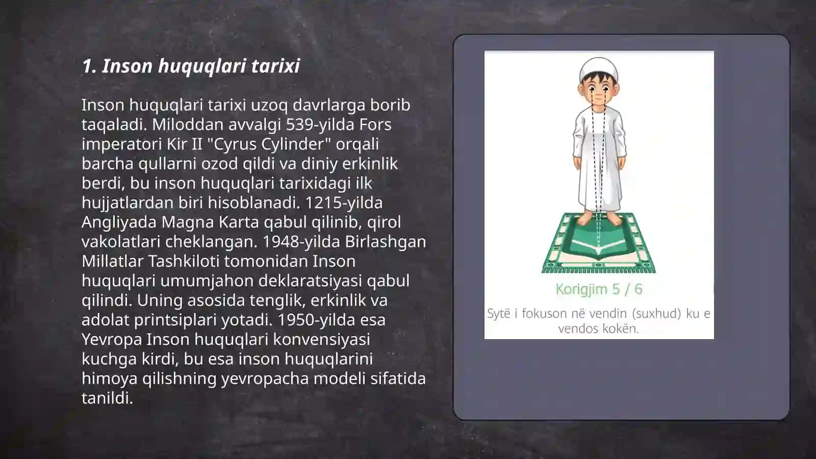 Inson huquqlarining o‘rni 3