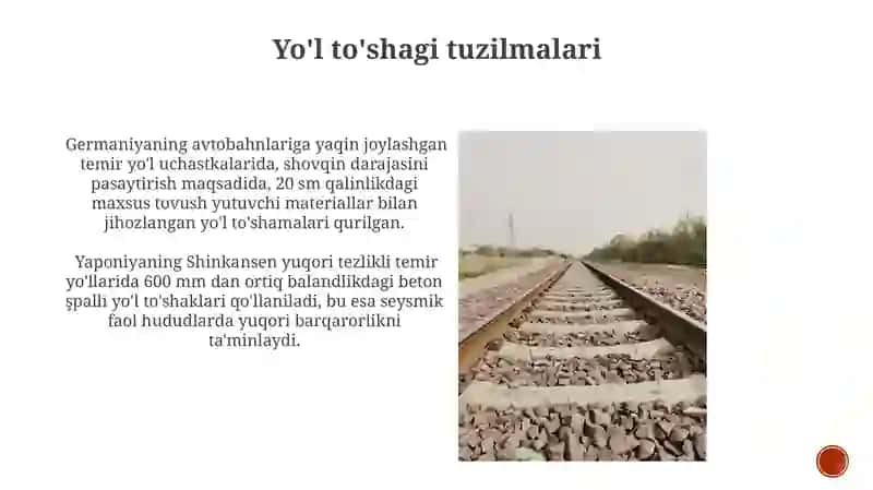 Temir yoʼlda qoʼlaniladigan yoʼl ustki qurilmasi 3