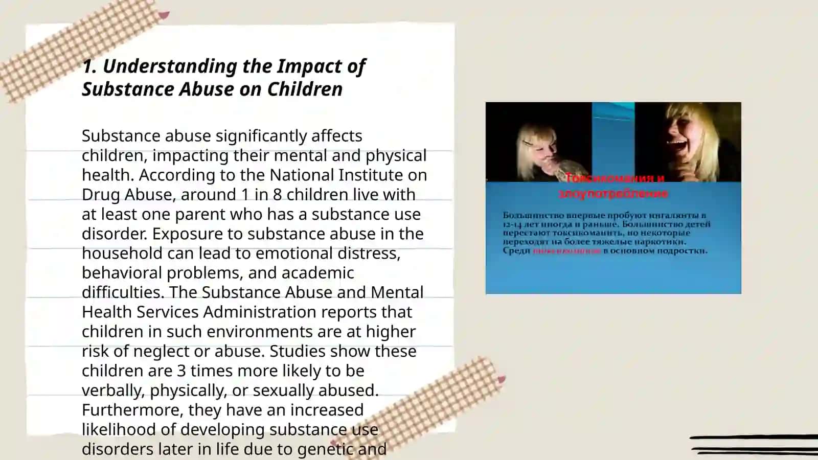 Children and toxicomania Aids 3