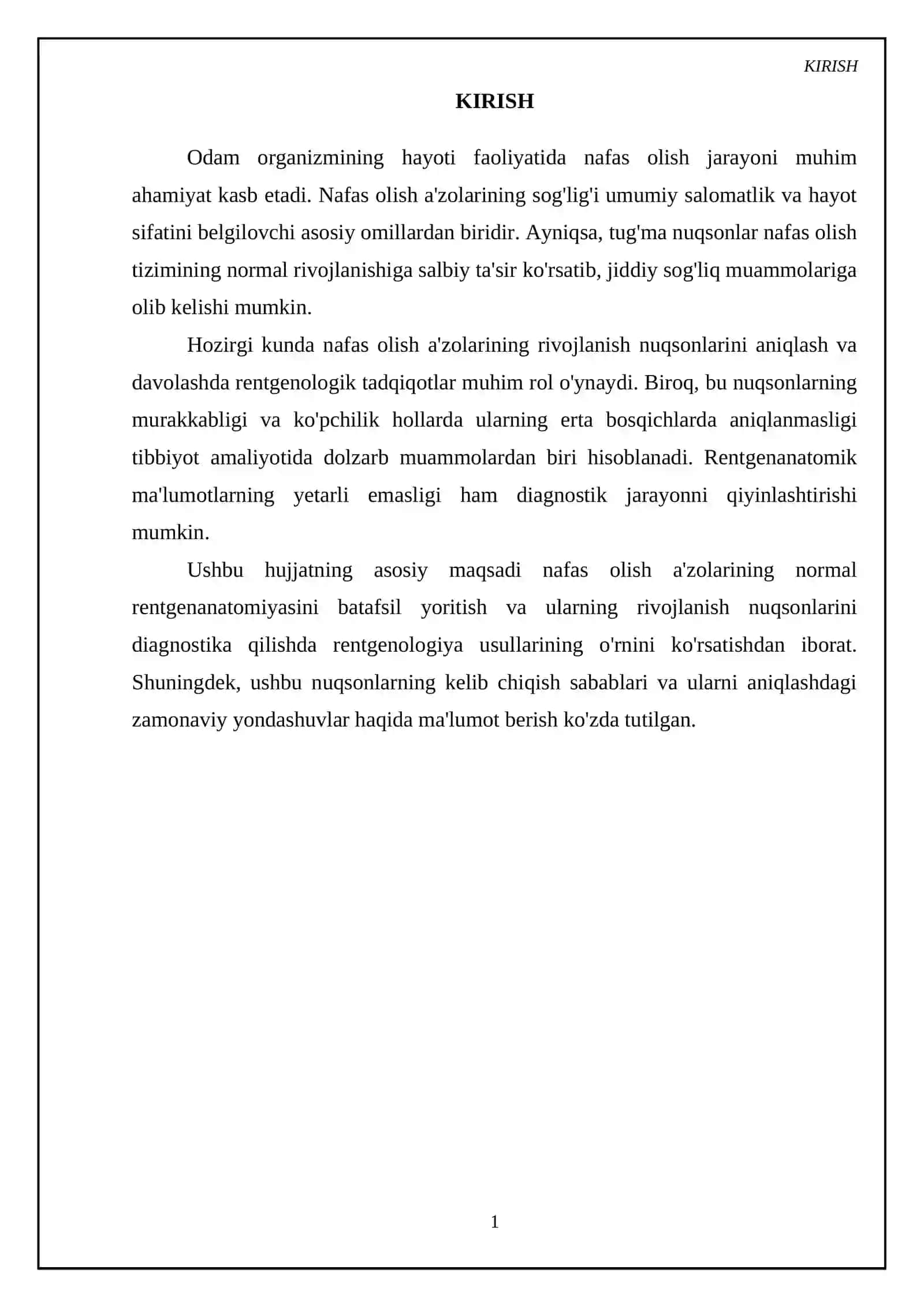 Nafas olish tizimining rentgenanatomik xususiyatlari 3