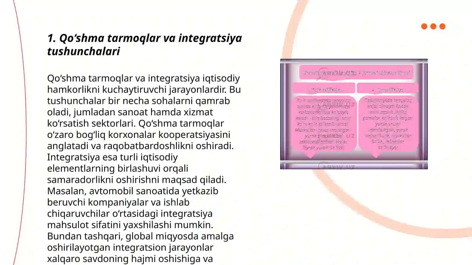 Qo‘shma tarmoqlar va integratsiya 3