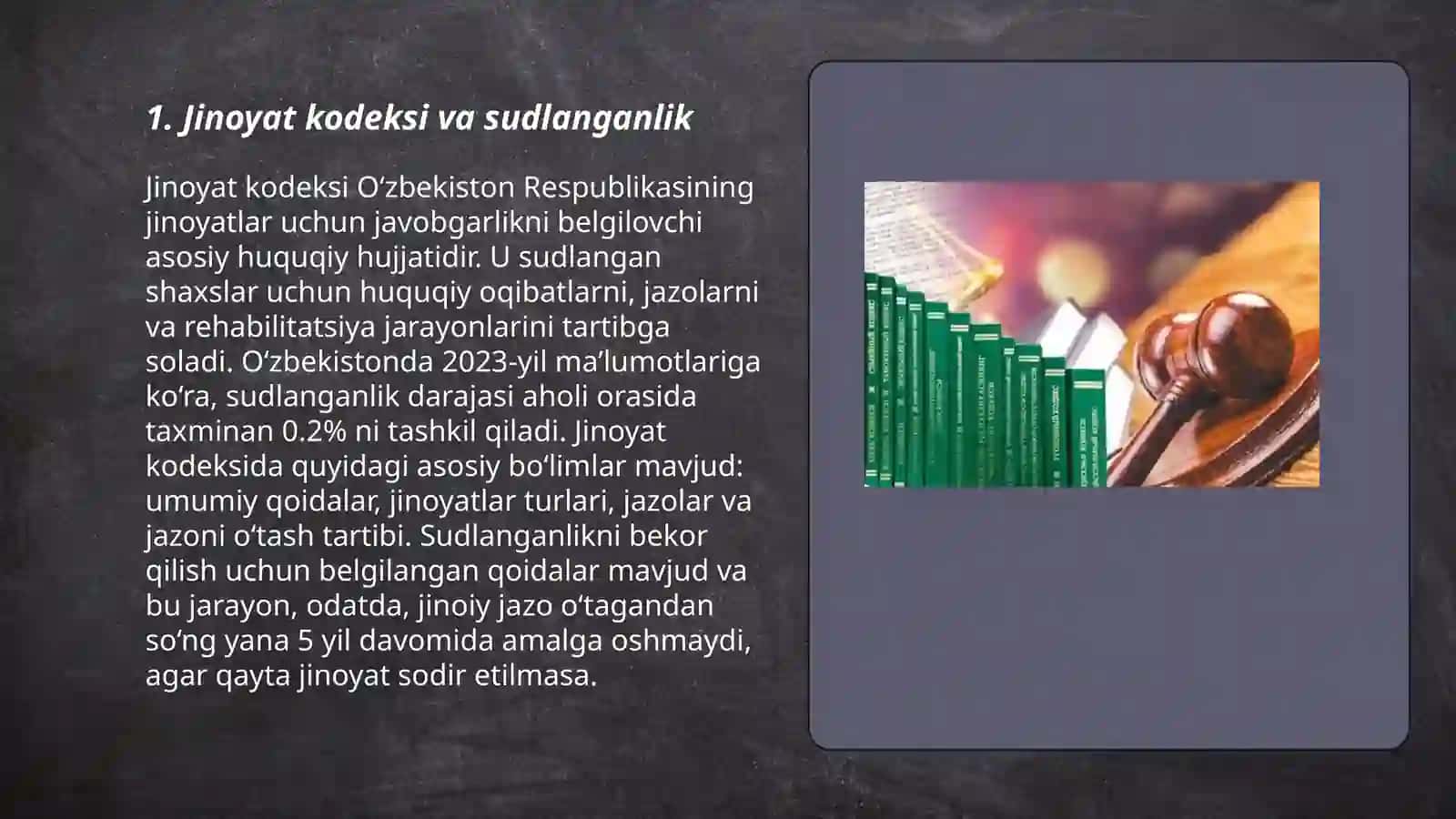 Jinoyat kodeksi va sudlanganlik 3