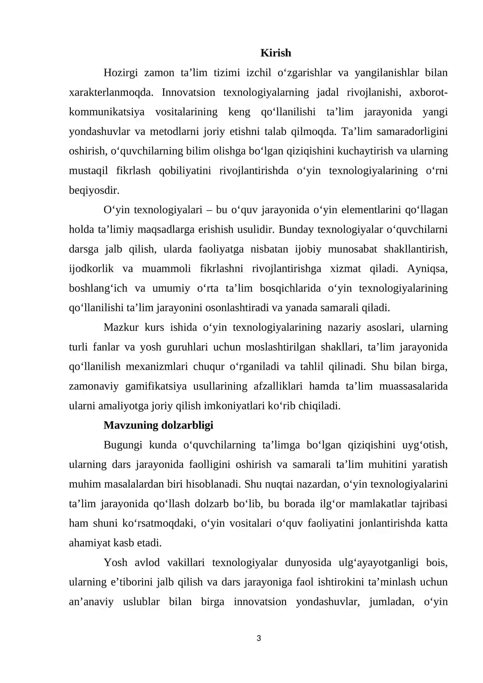Ta’lim jarayonida o’yin texnologiyalarini qo’llash 3
