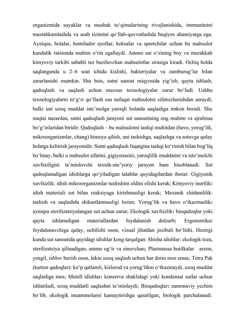 Sutni qadoqlashda qo‘llaniladigan idish turlari 3