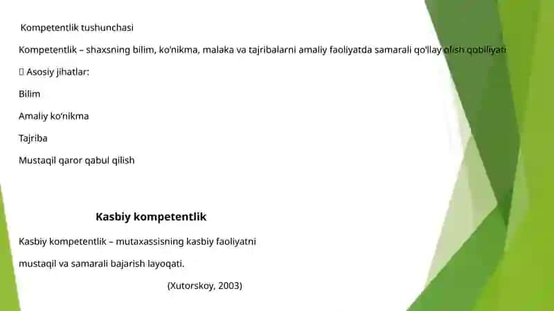Kasbiy Kompetentlik Tushunchasi 3