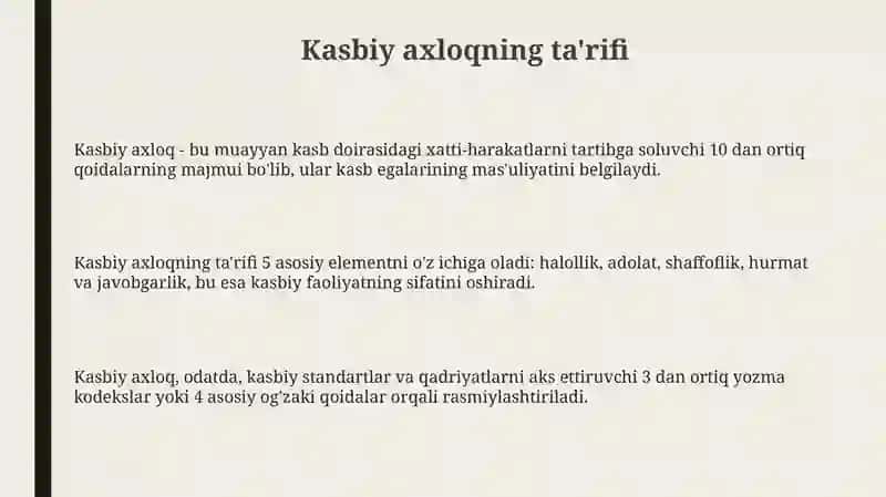 Kasbiy etika pedagog kasbiy maʼnaviyatining asosi 3