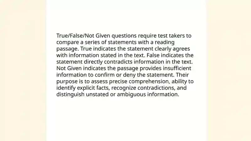 True/False/Not Given questions 3