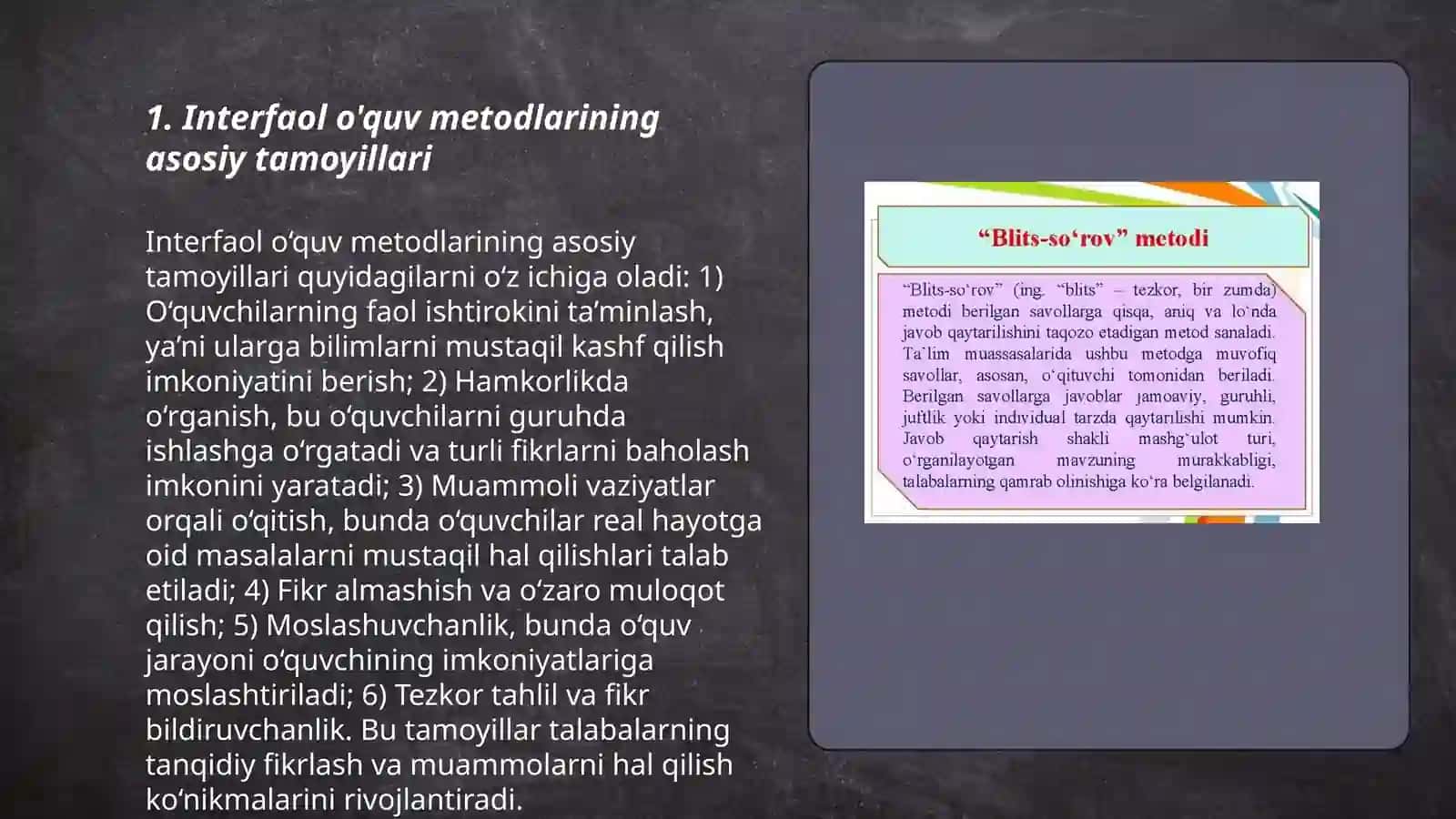 Ta'limning interfaol metodlari va strategiyalari 3
