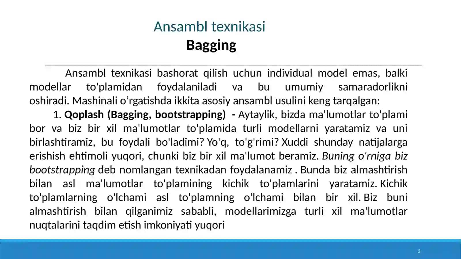 Tasodifiy o’rmon (Random Forest) va yakkalovchi o’rmon (Isolation Forest) algoritmlari 3