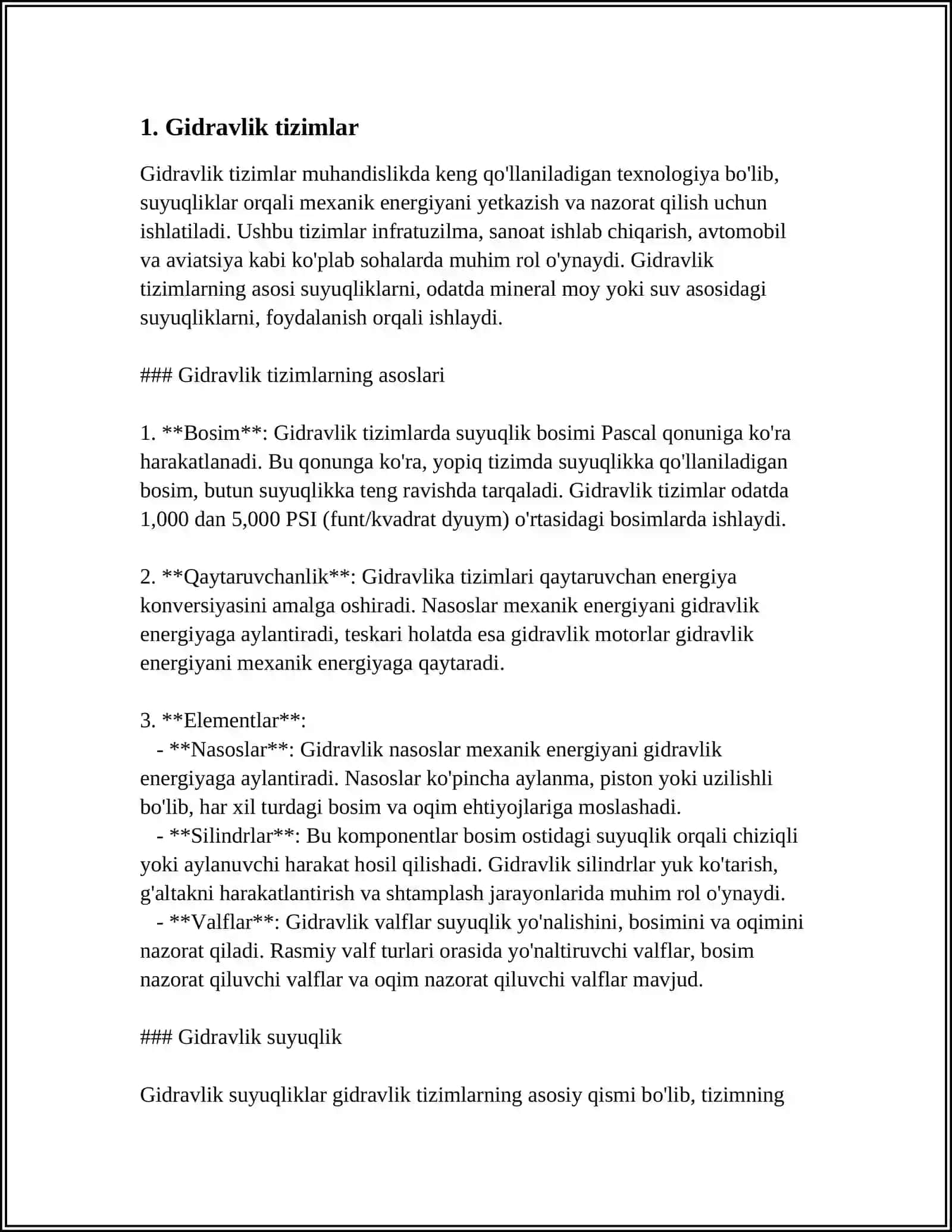 SUYUQLIKLARNI UZATISH 3
