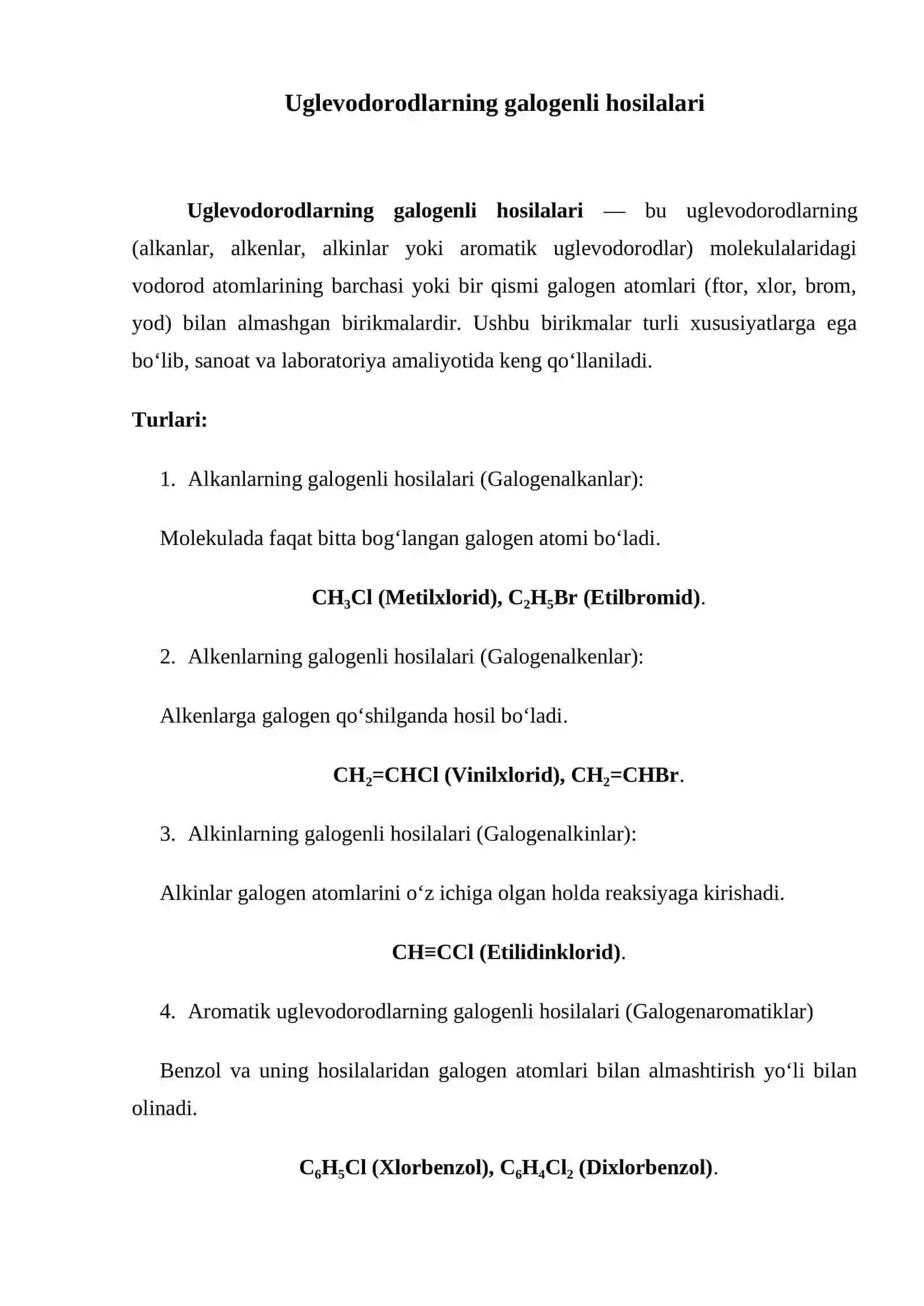 Uglevodorodlarning galogenli hosilalari 3