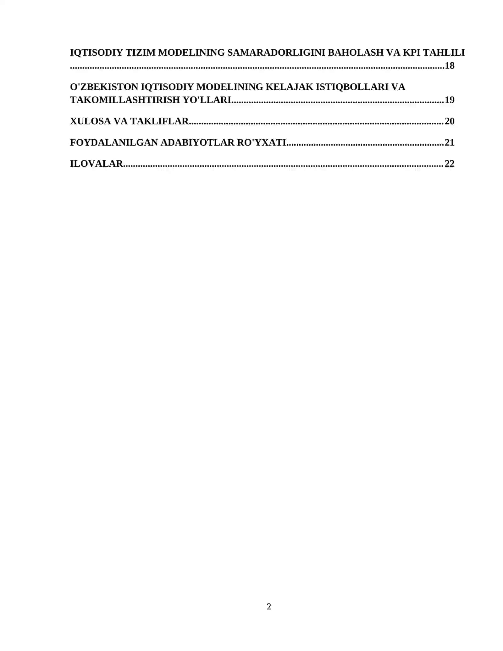Iqtisodiy tizim modellari 3