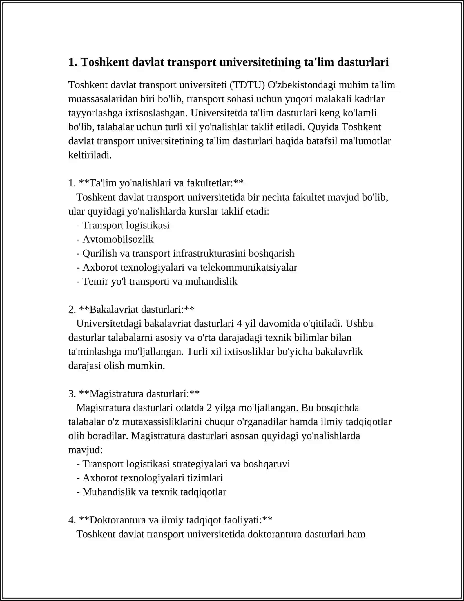 ТОШКЕНТ ДАВЛАТ ТРАНСПОРТ УНИВЕРСИТЕТИ 3