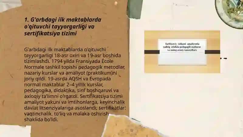 G'arbdagi ilk maktablarda o'qituvchining pedagogik mahorati 3