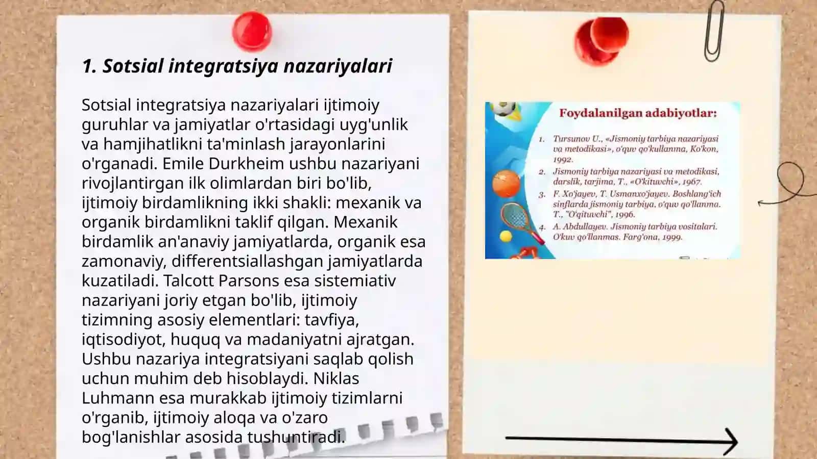 Sotsial òrganishlar nazariyasi 3