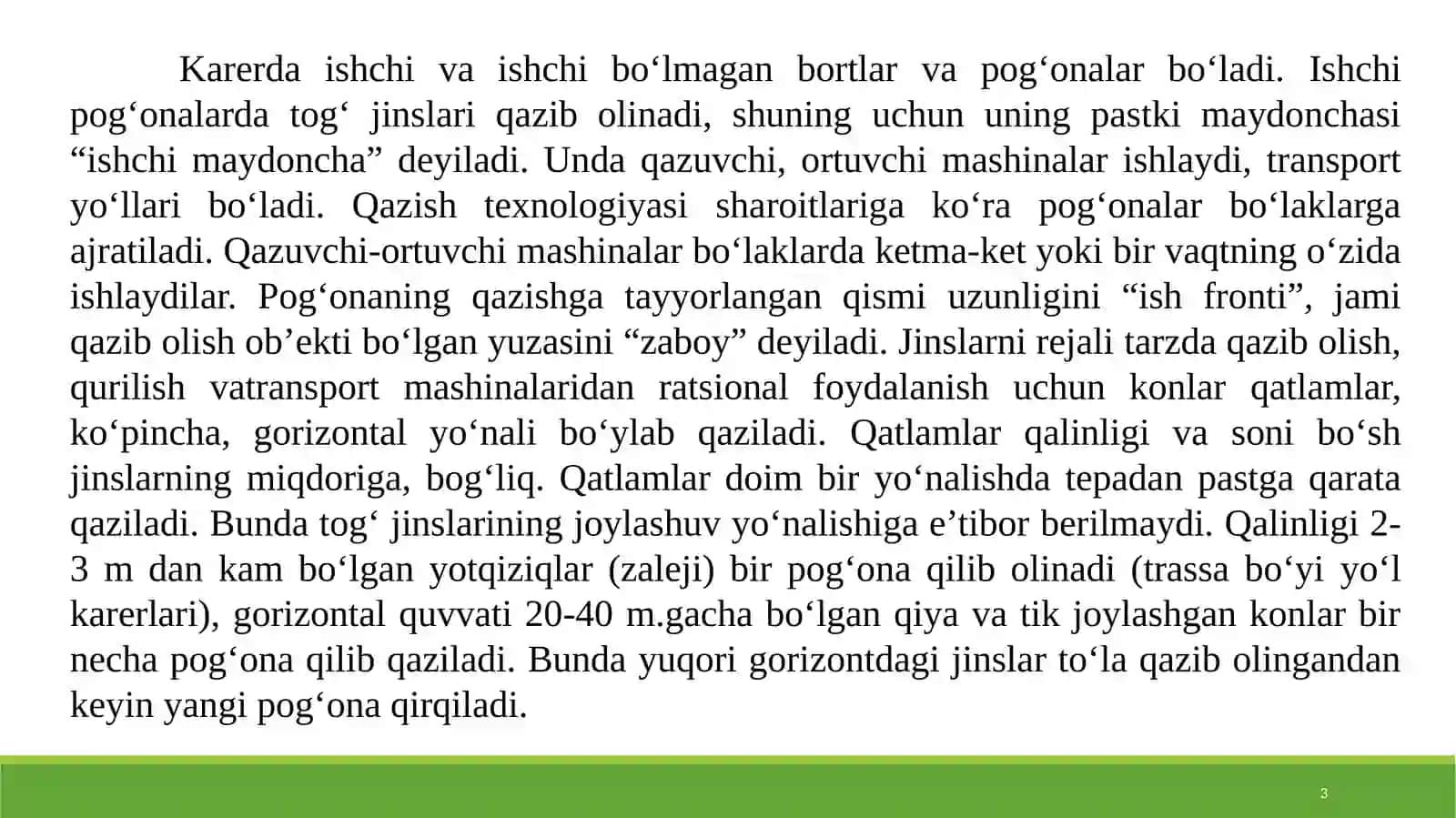 Tog‘ jinslarini qazib olish korxonasi 3