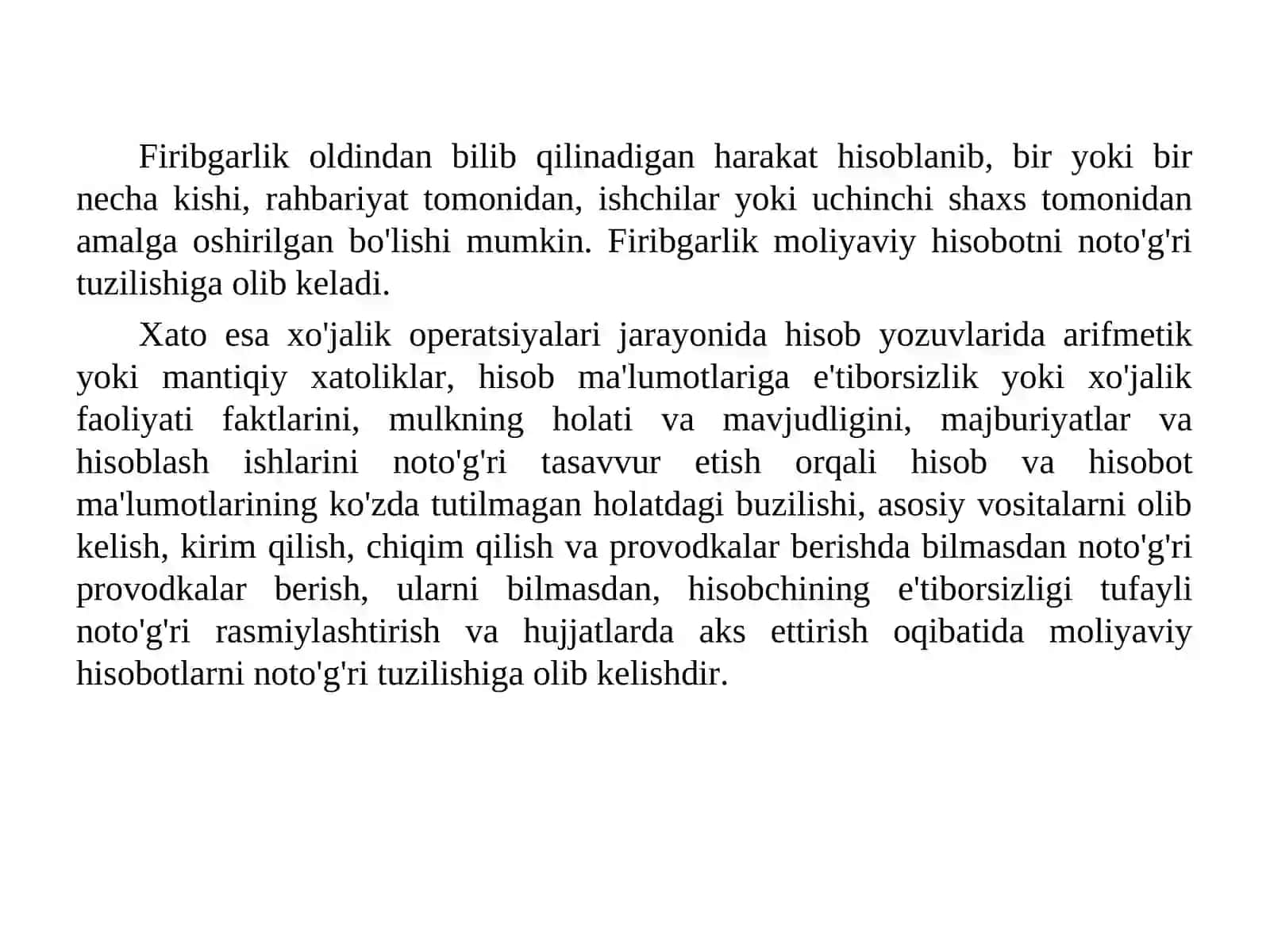 Auditorlik tekshiruvida muhimlilik, risk va firibgarlikni aniqlash 3