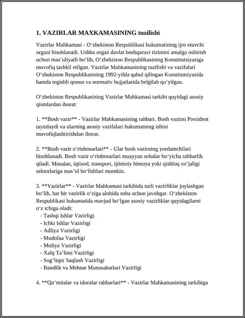 VAZIRLAR MAXKAMASI 3