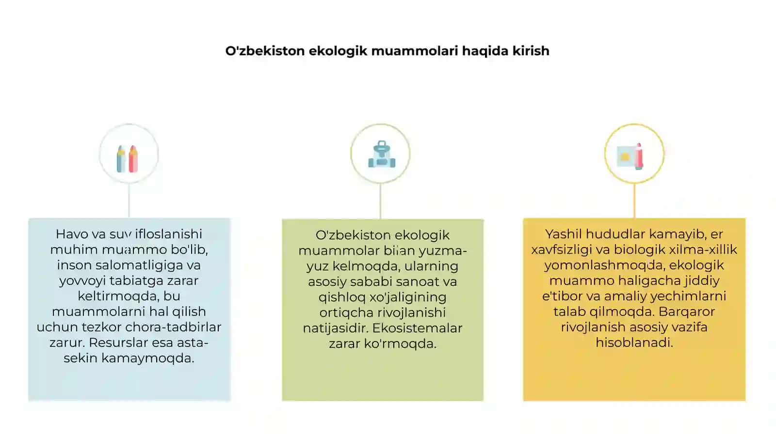 O'zbekiston Respublikasining ekologik muammolari 3
