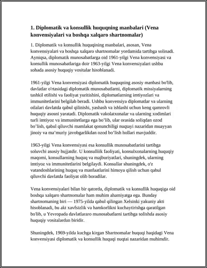 DIPLOMATIK VA KONSULLIK HUQUQI 3