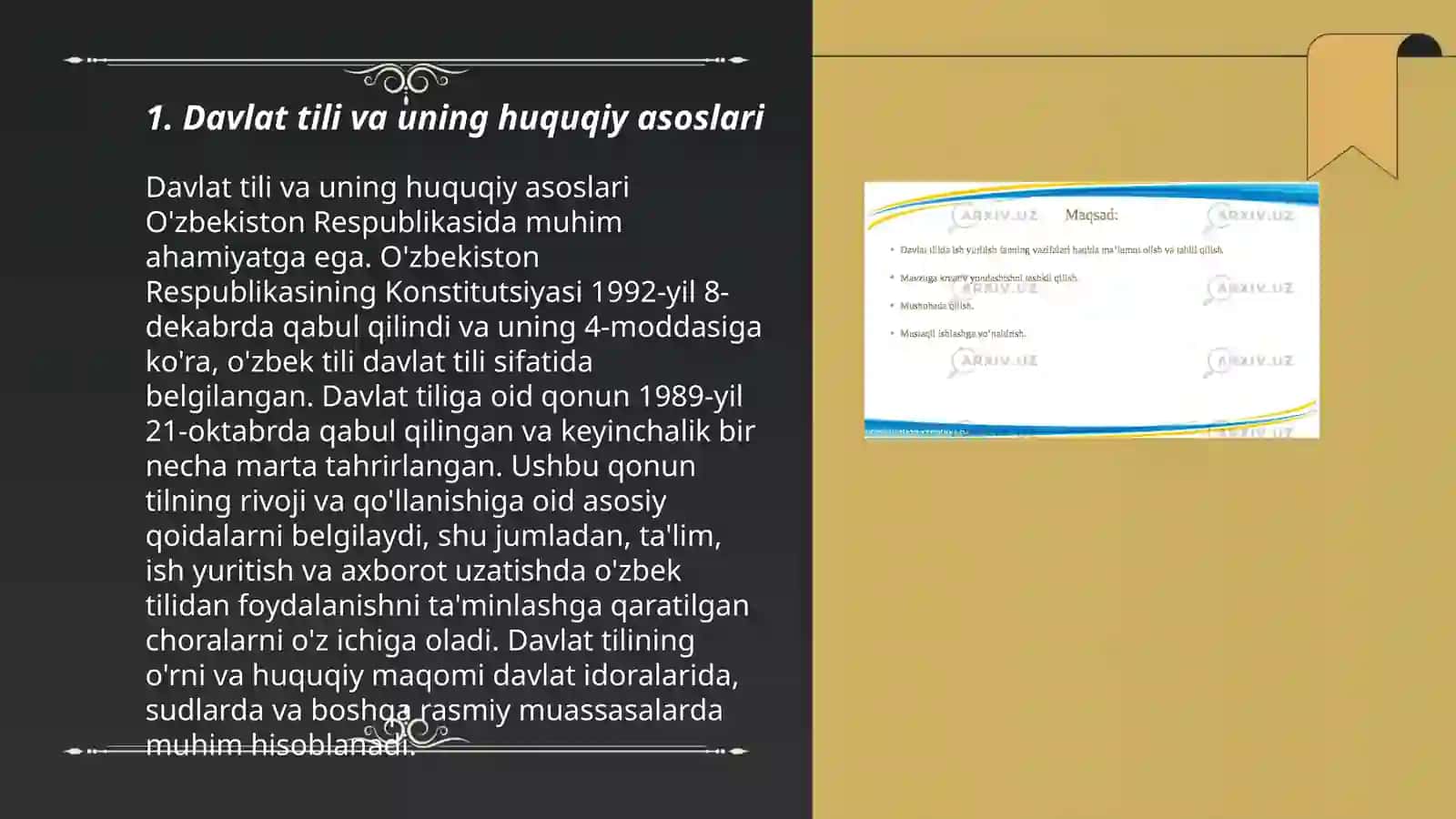 Davlat tili va uning huquqiy asoslari 3