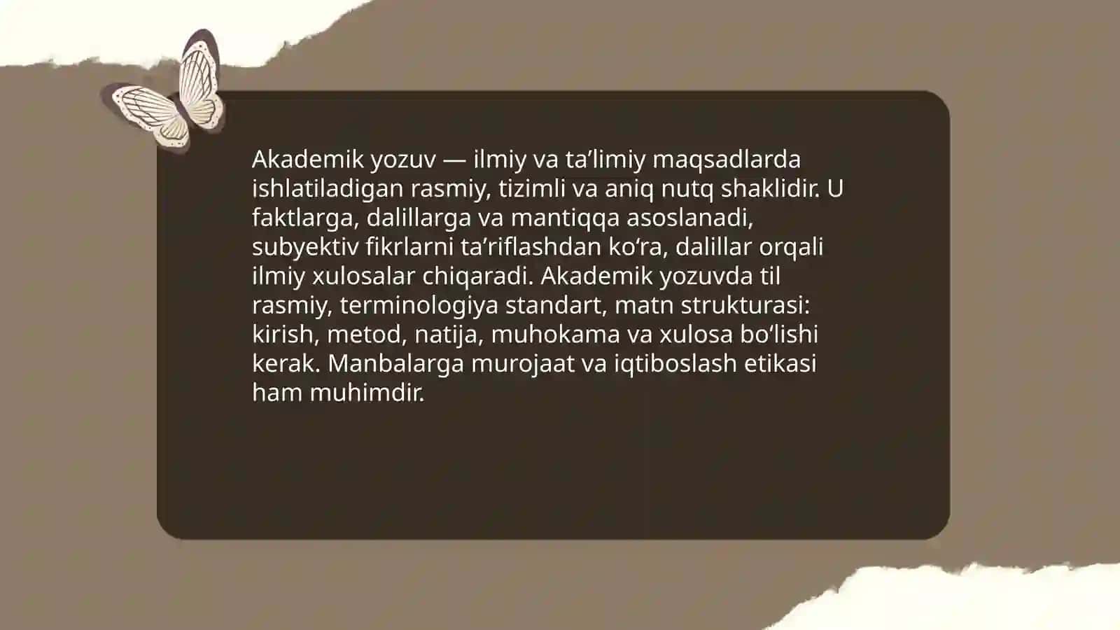 Akademik yozuv tushunchasi 3