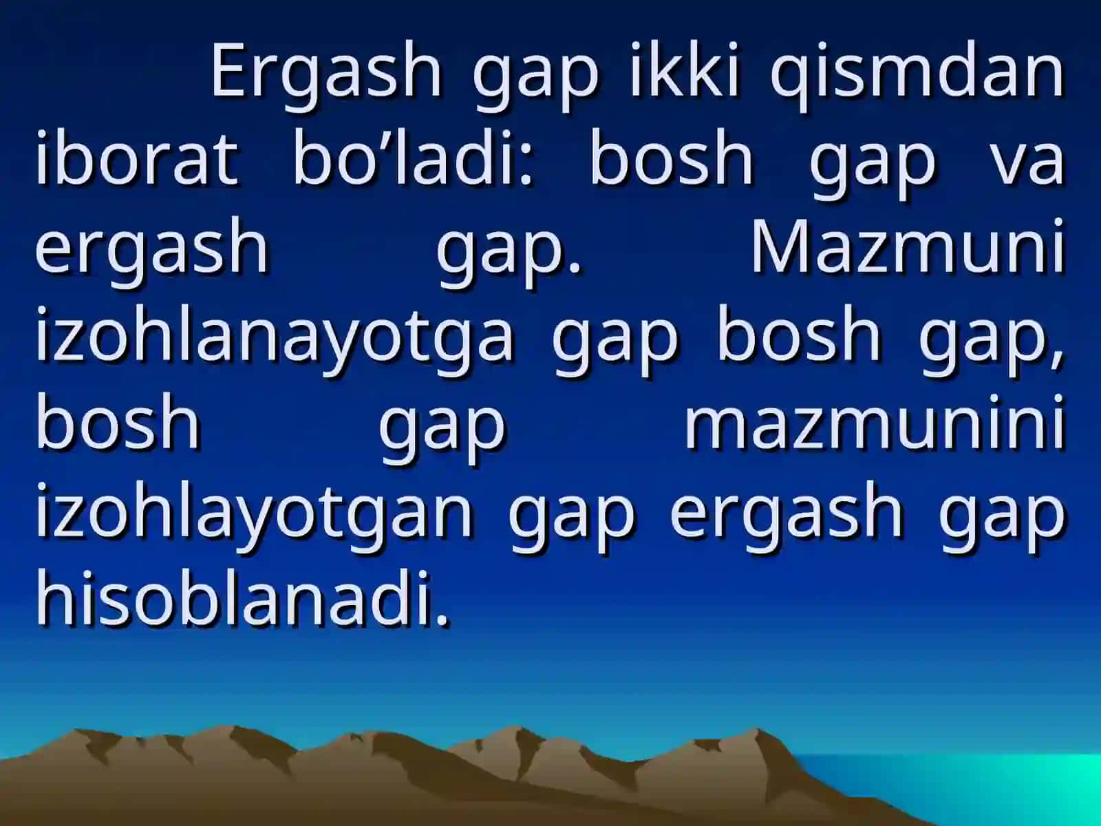 Ergashgan qo’shma gaplar 3