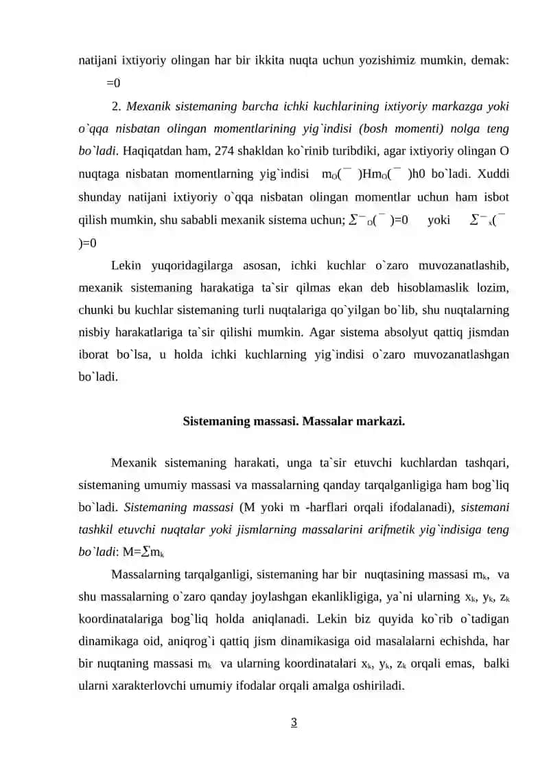 Mехanikada kuchlar. Nyutоn qоnunlari 3