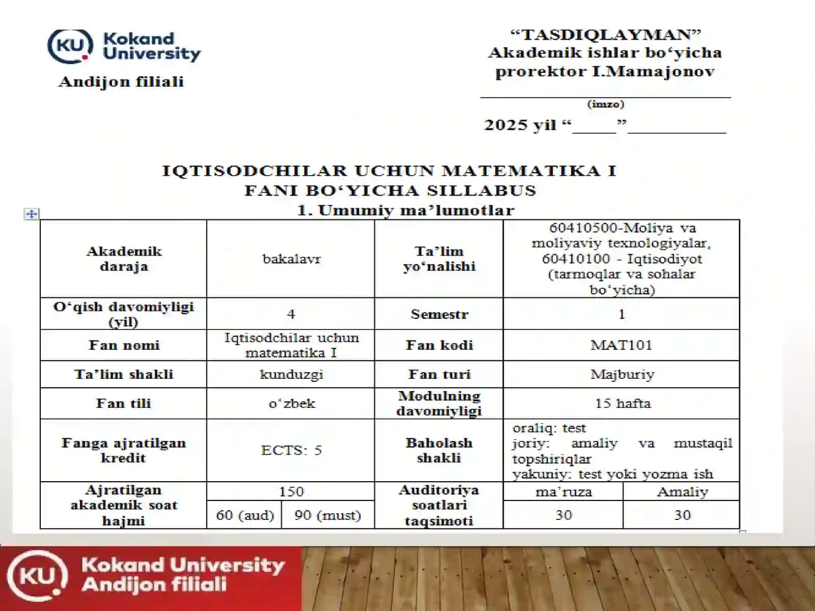 Iqtisodchilar uchun Matematika 3