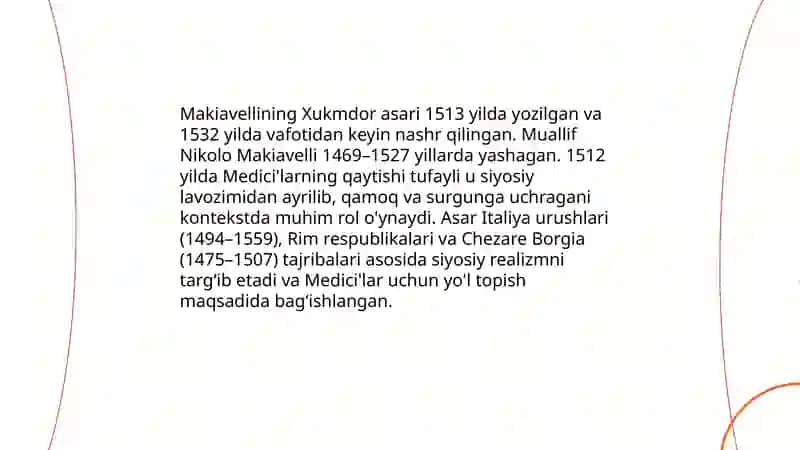 Makiavellining “Xukmdor” 3