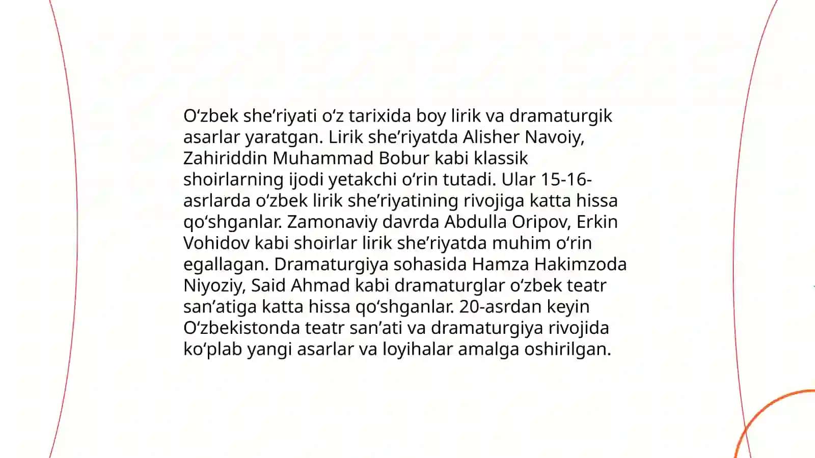 Lirik va drammatik tur janrlari 3