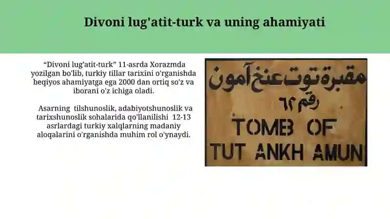 Divoni lug'atit-turk va uning ahamiyati 3