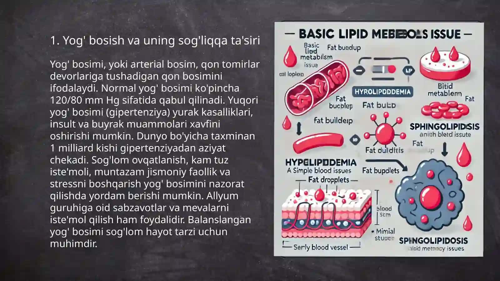 Yog' bosish, semirish, giperlipidemiya, sfingolipidozlar 3