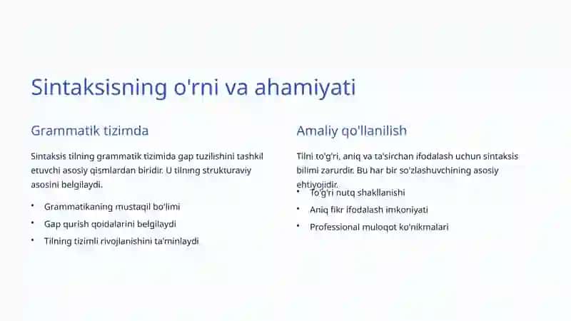 Sintaksis Fanining Predmeti 3