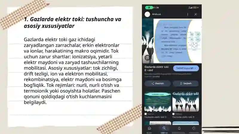 Gazlarda elektr toki 3
