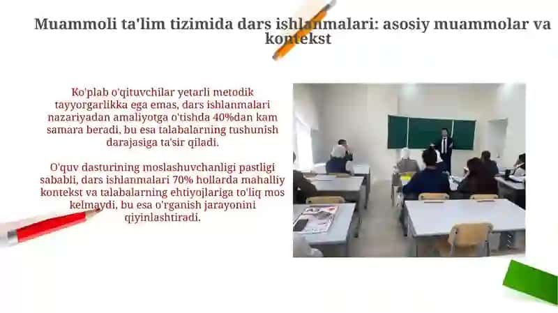 Muammoli ta'lim tizimida mashg'ulotlar ishlanmasi 3