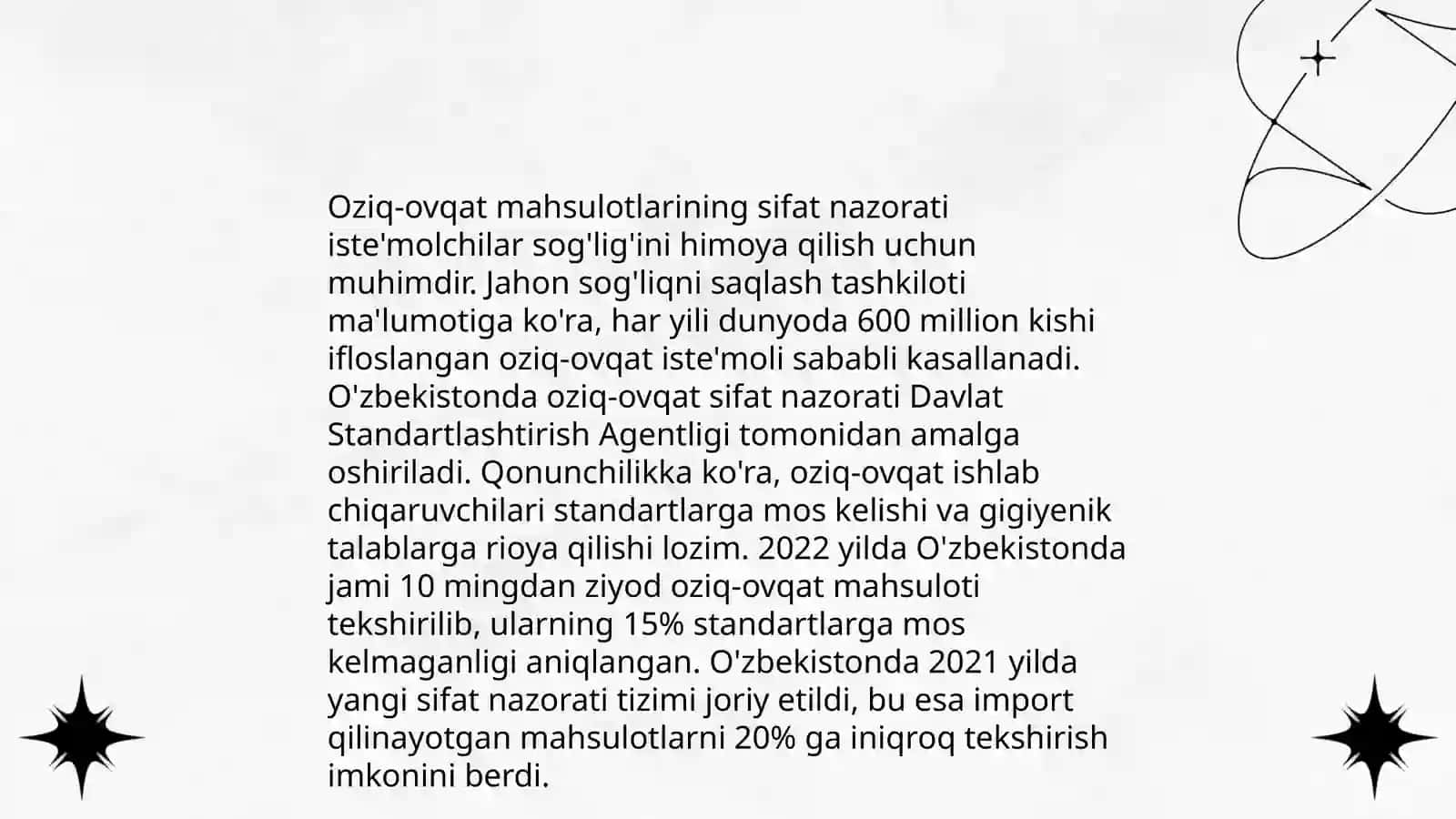 Aholining oziq ovqat xafsizligini taminlash 3