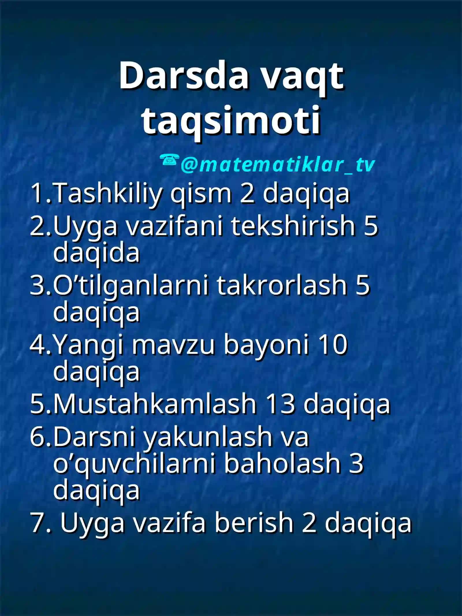 DARSNING TEXNOLOGIK XARITASI 3