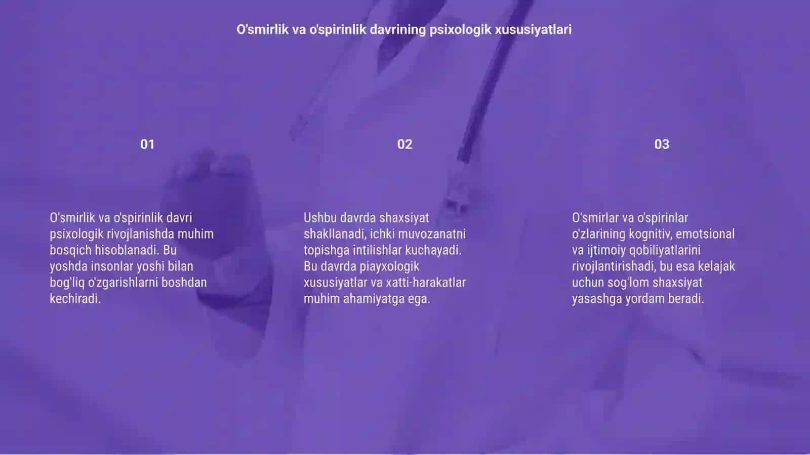 O'smirlik va o'spirinlik dqvri psixologiyasi 3
