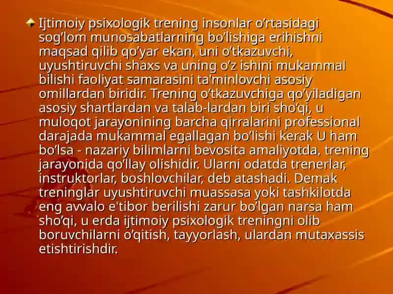 Sotsial psixologik trening 3