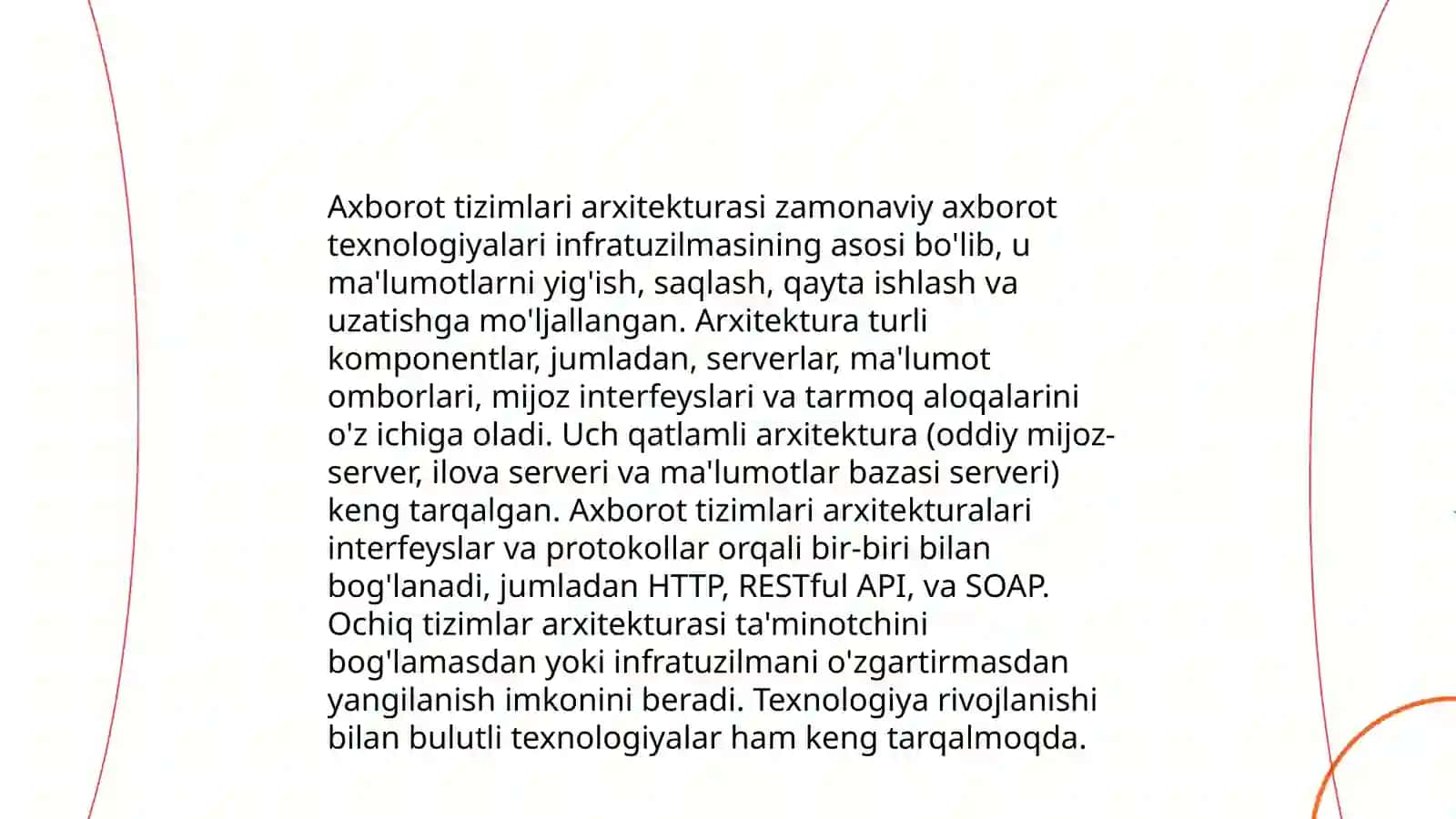 Axborot tizimlari arxitekturasi 3